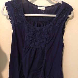 Pretty indigo blouse